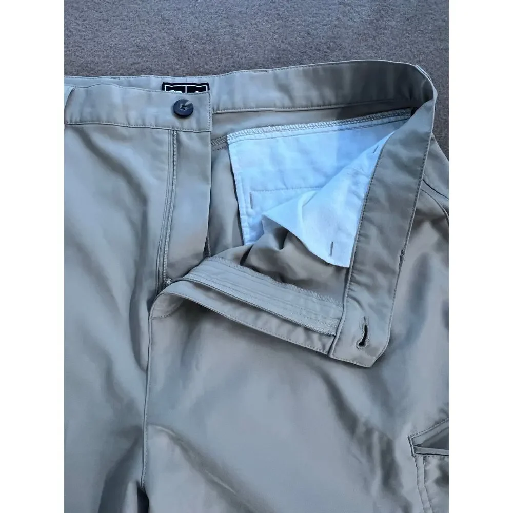 Adidas Men's Golf Cargo Performance Shorts Khaki Beige Size 34